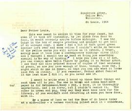 1964-08-25, TALS to Merton, 'This was meant to arrive in time for your feast, but even if it took off instantly,'