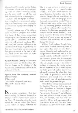 Review [JOURNAL] by (Pannett, Tony) of Signs of Peace.. in Merton Journal [UK] 14.1 (Easter 20...