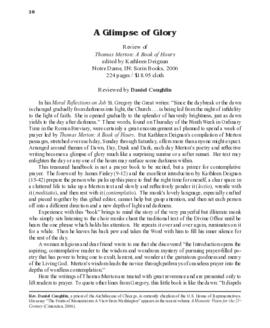 Review: "A Glimpse of Glory."