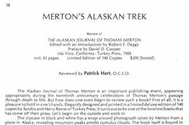 THE ALASKAN JOURNAL OF THOMAS MERTON