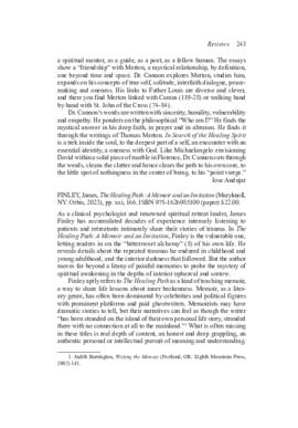 Review [ANNUAL] by (Tarr, Kathleen) of The Healing Path: A Memoir and an Invitation.. in The Merton Annual 37 (2024): 243-247.